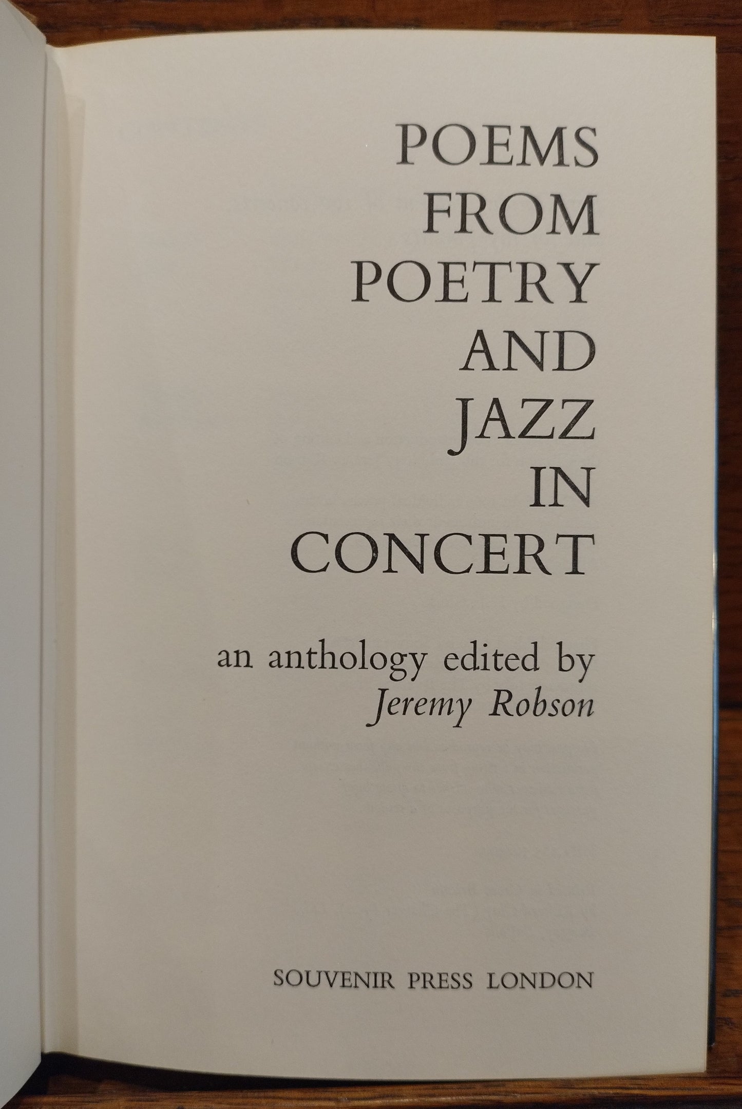 Poems from Poetry and Jazz in Concert