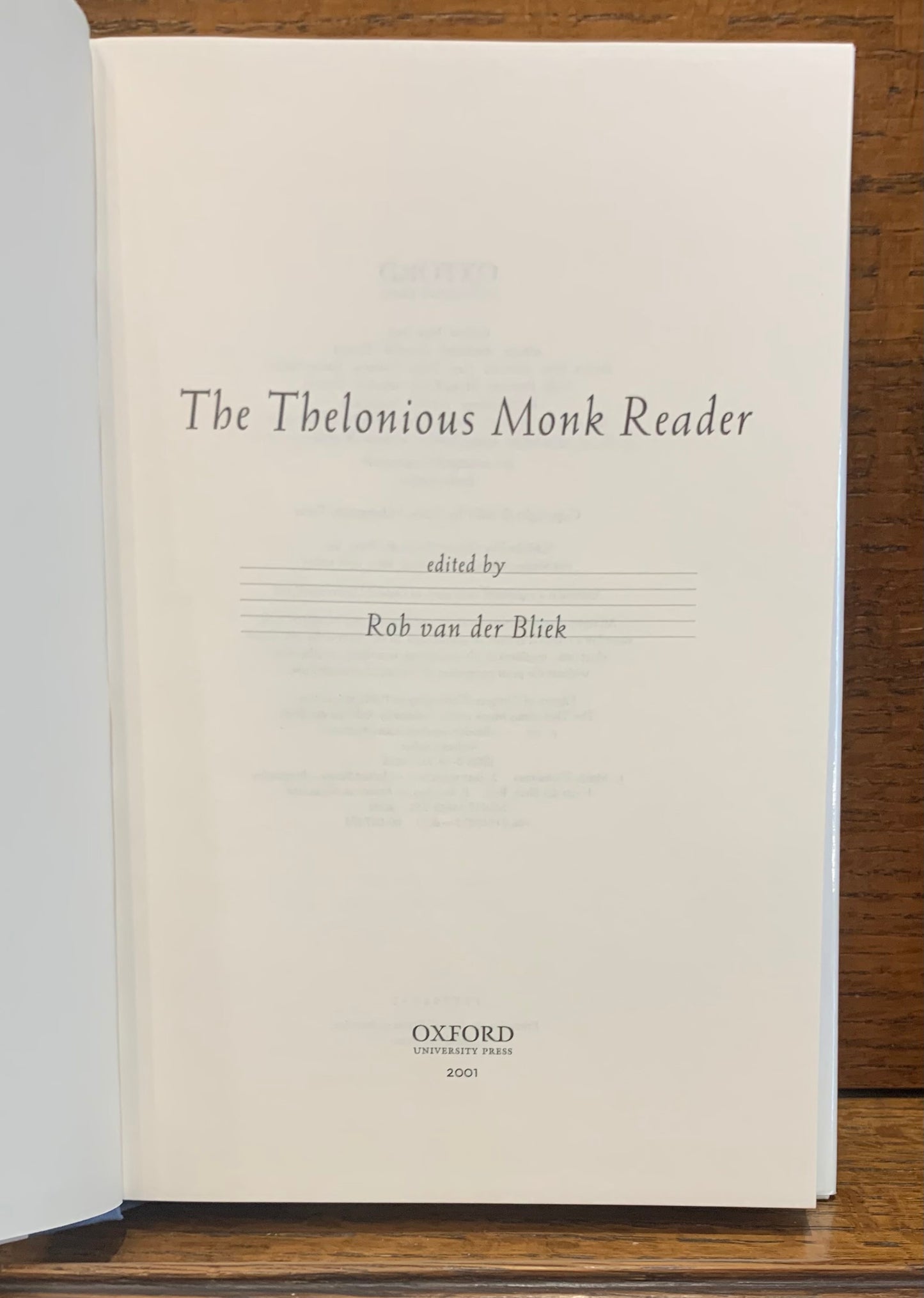 The Thelonious Monk Reader