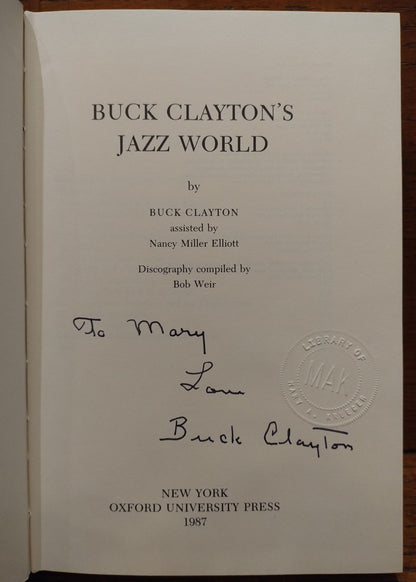 Buck Clayton's Jazz World