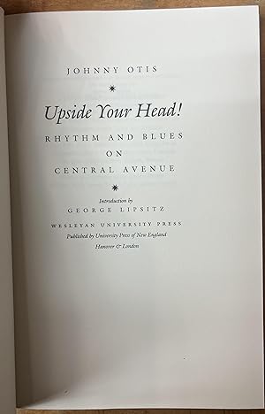 Upside Your Head: Rhythm and Blues on Central Avenue